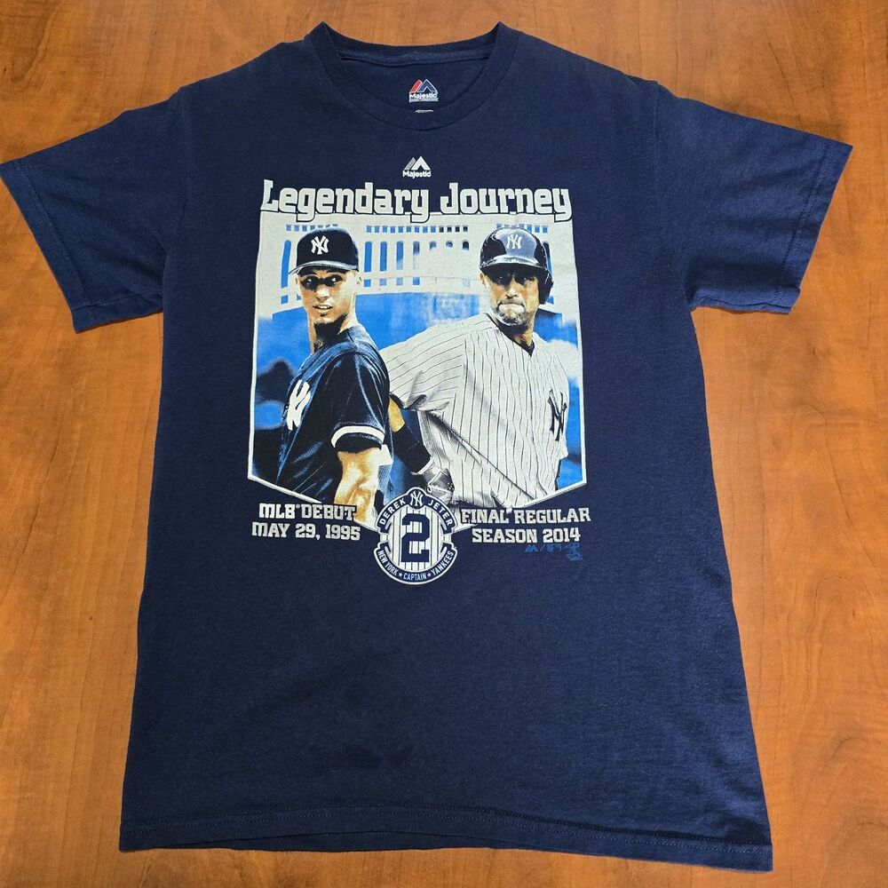 Majestic Derek Jeter New York Yankees Legendary Journey Tribute Graphic Tee S